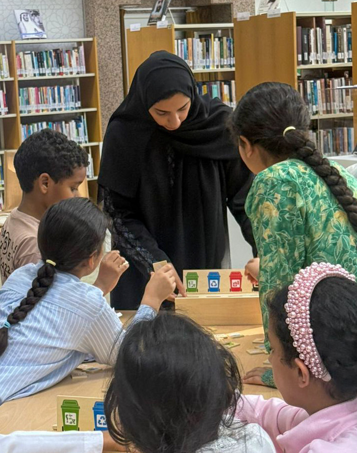 Community recycling workshop at Al Ain library